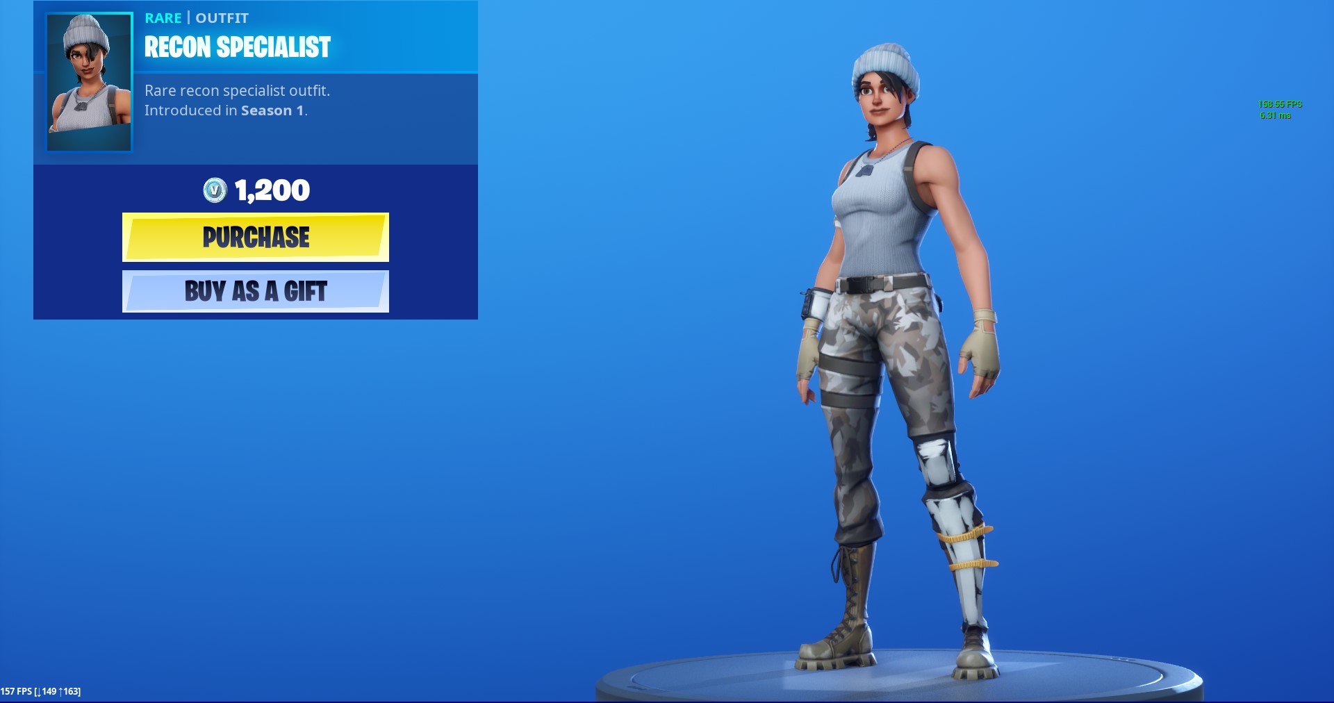 Rare Recon Specialist Outfit
