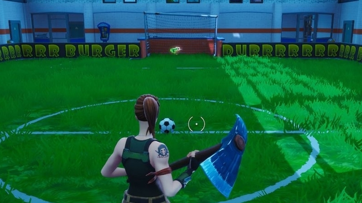 Soccer Pitch Fortnite Chest in C5