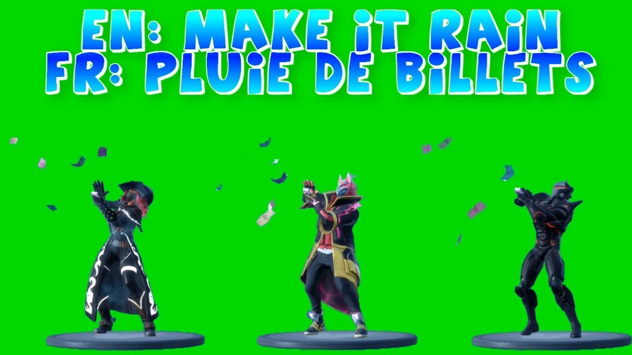 Rare Make it Rain Emote